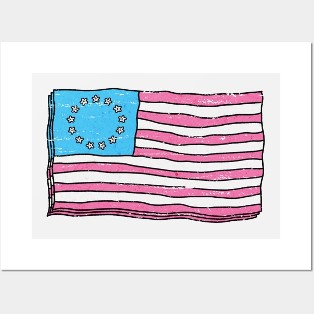 betsy ross Wall Art by DeekayGrafx